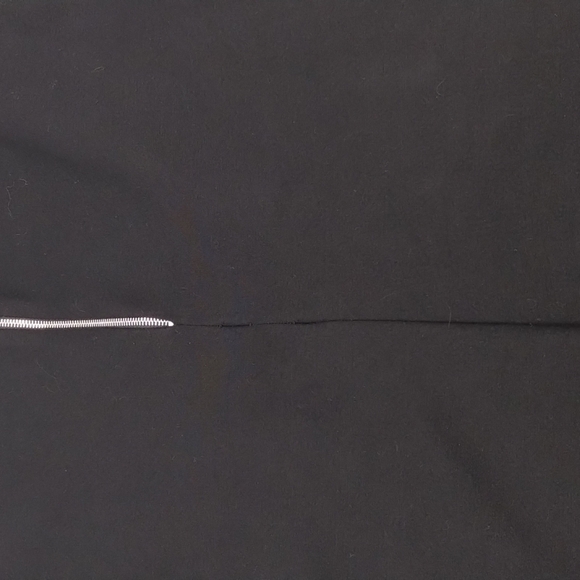 SANDRO H12 Rythme Black Dress Lamb Leather Trim Feel Sleeves Size 3 GORG… - Picture 13 of 13